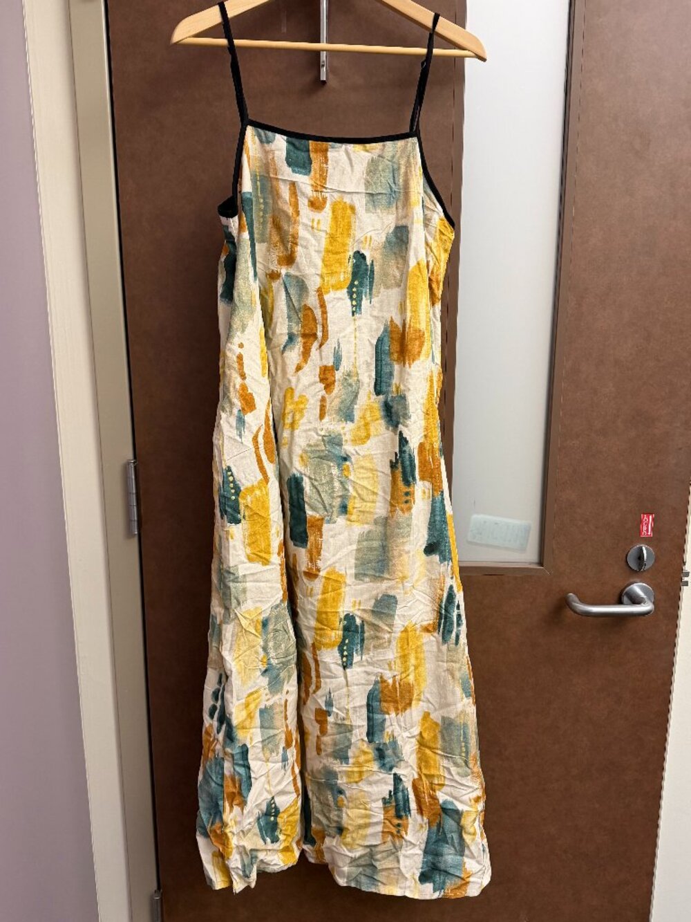 Senllen Womens Linen Maxi Dress
